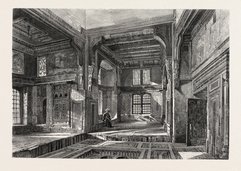 mandaraa of the Muftee SheykI I El Muhdi.  Egypt, engraving 1879