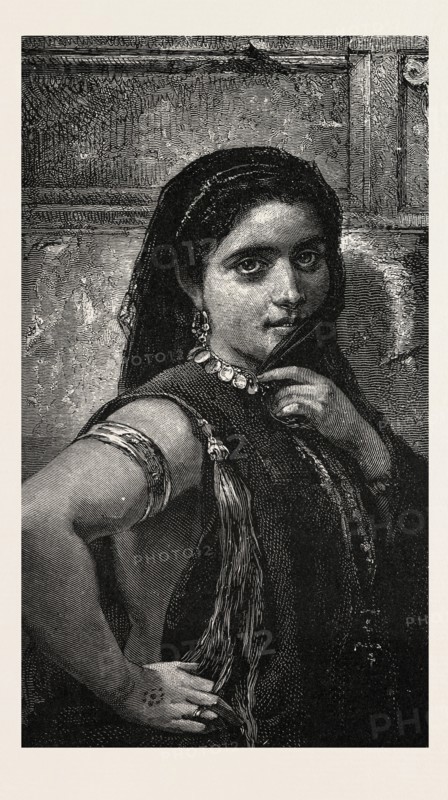 AISHA.  Egypt, engraving 1879