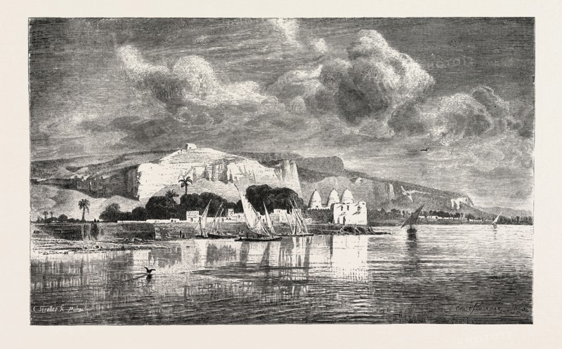 TOURAH. Egypt, engraving 1879