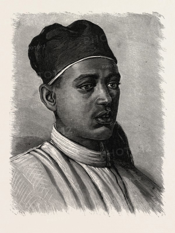HASHIM, A NATIVE OF ASSOUAN. Egypt, engraving 1879
