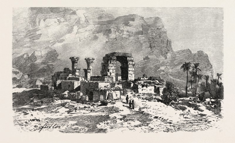 THE ISLAND OF BIGEH. Egypt, engraving 1879