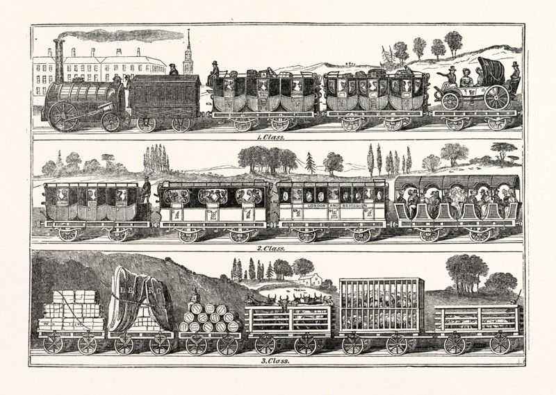 THE LONDON AND BIRMINGHAM RAILWAY CARRIAGES, UK, britain, british, europe, united kingdom, great britain, european