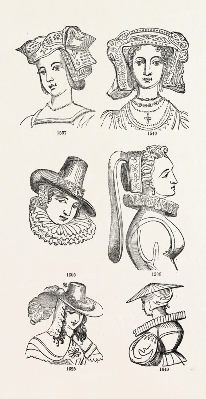OLD ENGLISH HEAD DRESS, UK, britain, british, europe, united kingdom, great britain, european