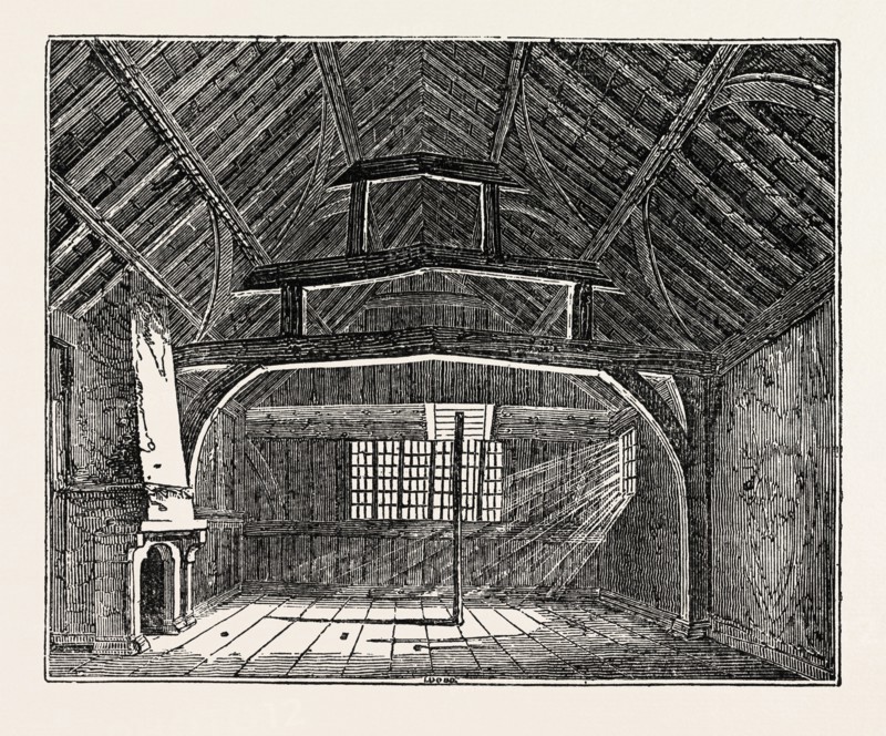 Bedchamber at Leicester, wherein Richard III  slept a few nights before the Battle of Bosworth, UK, britain, british, europe, united kingdom, great britain, european