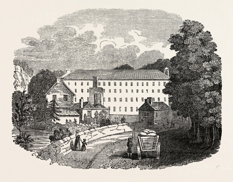 THE FIRST COTTON MILL AT CROMFORD, Derbyshire, England, UK