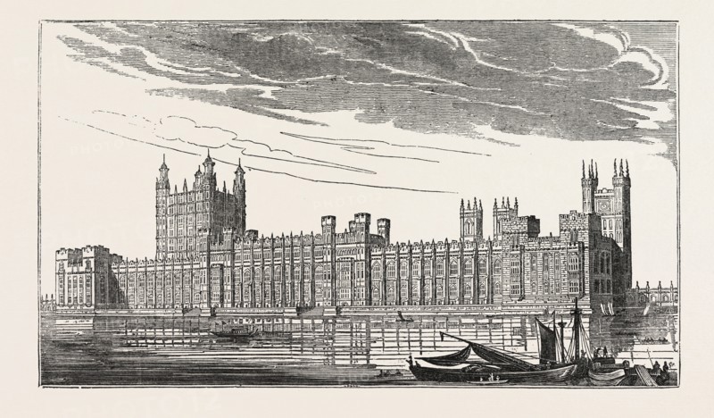 THE NEW HOUSES OF PARLIAMENT, WESTMINSTER, LONDON, UK