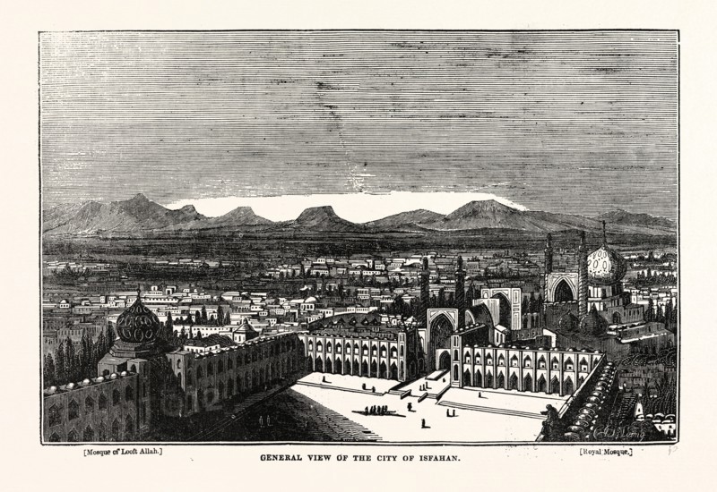 GENERAL VIEW OF ISFAHAN. Ispahan, Sepahan or Hispahan, is the capital of Isfahan Province in Iran