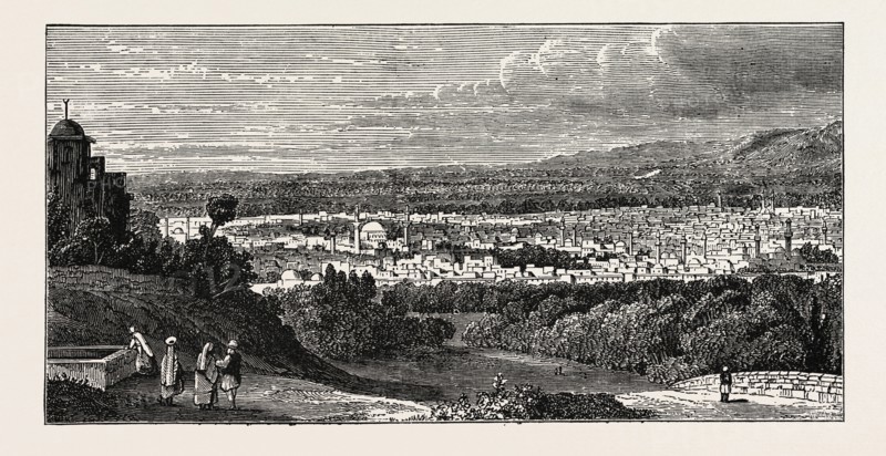 VIEW OF DAMASCUS, capital and the second largest city of Syria