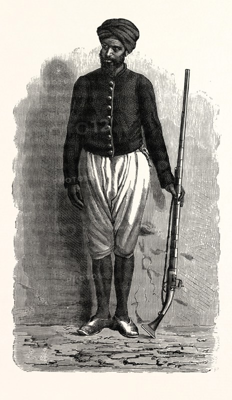 AN ARAB SOLDIER OF TUNIS.