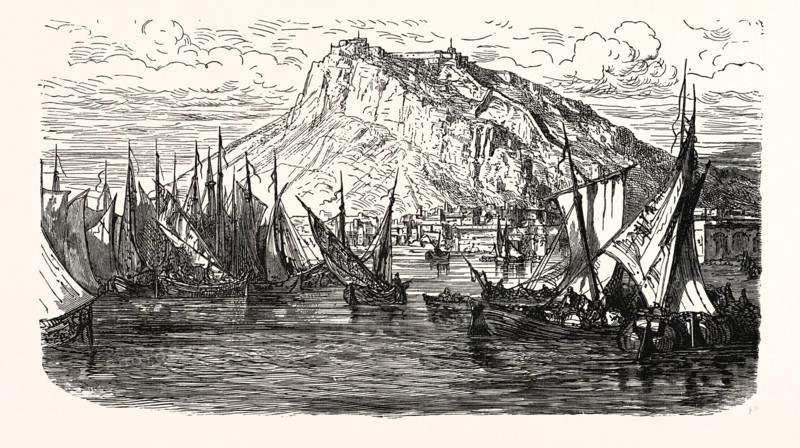 VIEW OF ALICANTE, SPAIN.