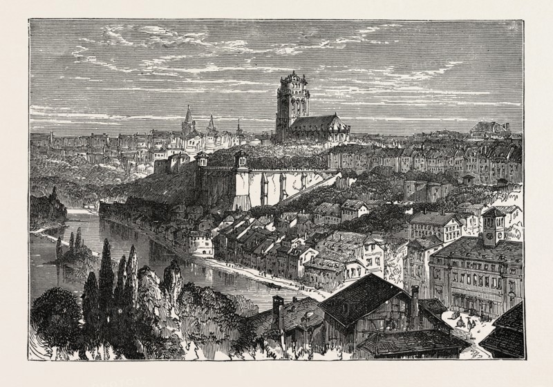 VIEW OF BERNE, THE FEDERAL CAPITAL OF SWITZERLAND