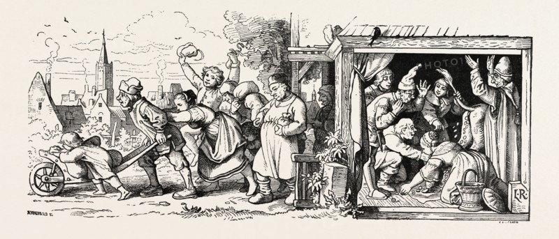 fantastic tales by Ludwig Richter. engraving 1855