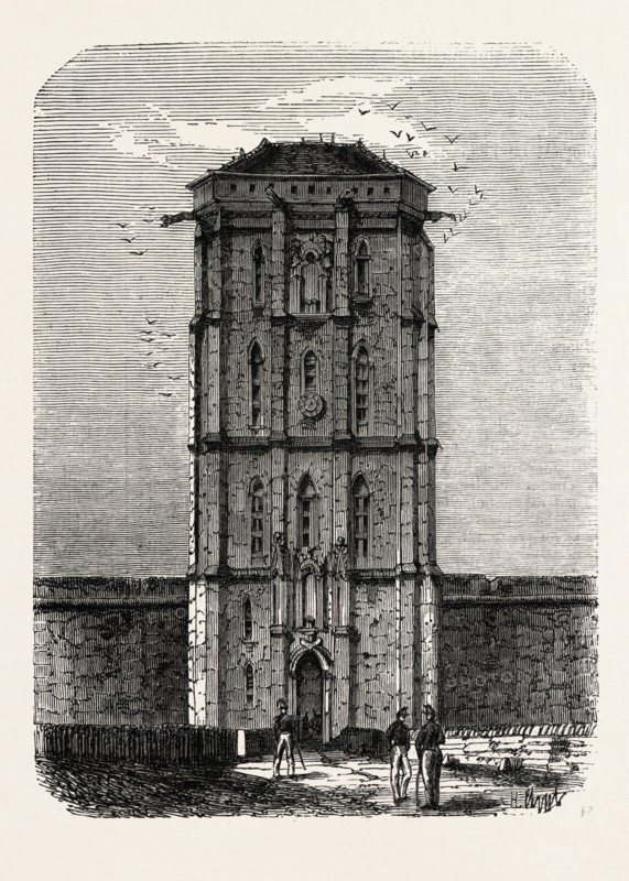 Vincennes The Dungeon. engraving 1855