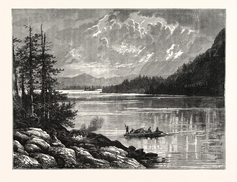 VIEW OF SOOKE LAKE, VANCOUVER ISLAND