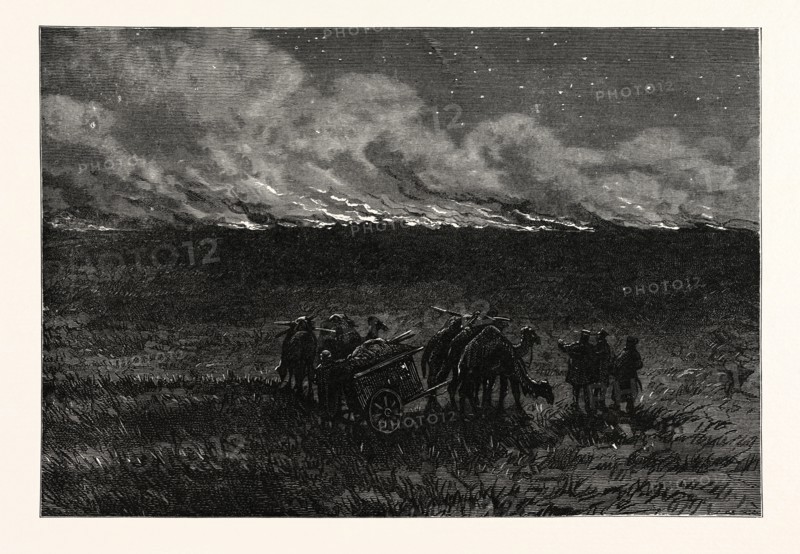 FIRE ON AN ASIATIC STEPPE