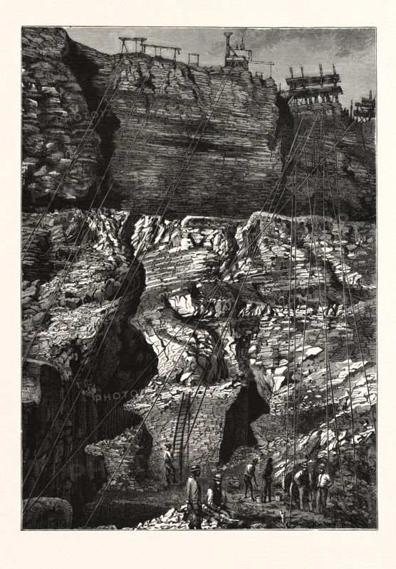 A DIAMOND MINE AT KIMBERLEY, GRIQUALAND WEST