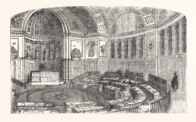 THE SENATE HOUSE OF THE LUXEMBOURG PALACE, PARIS