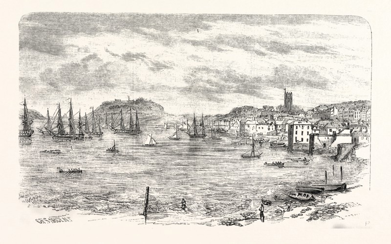 THE TOWN AND HARBOUR OF FALMOUTH, UK, britain, british, europe, united kingdom, great britain, european