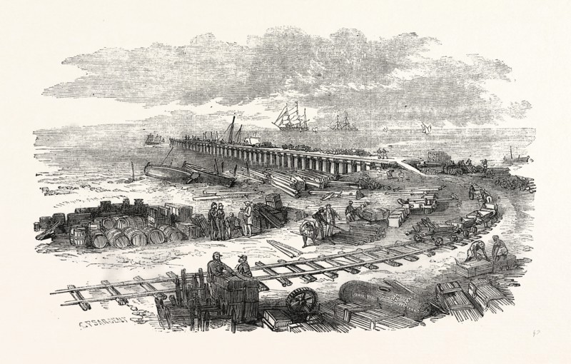 PRESENT STATE OF THE WORKS AT PORT SAID, EGYPT