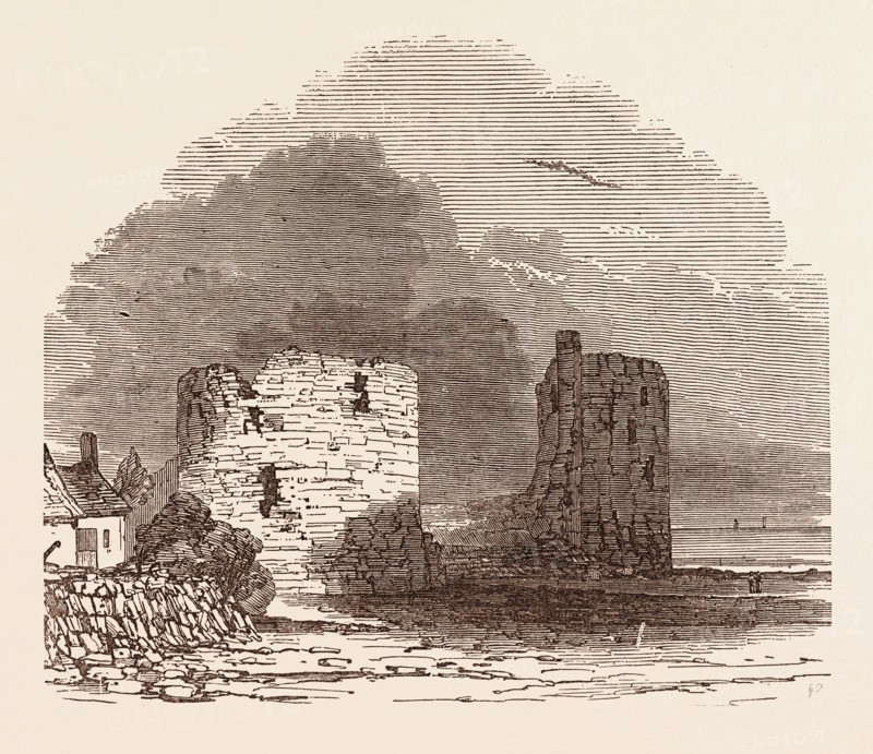 REMAINS OF FLINT CASTLE, located in Flint, Flintshire, UK, britain, british, europe, united kingdom, great britain, european