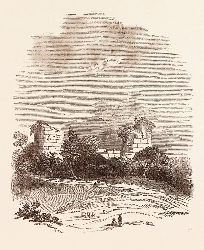 RUINS OF CHARTLEY CASTLE, ONCE POSSESSED BY ROBERT, EARL OF ESSEX, TRIED FOR TREASON, FEBRUARY 19, 1601. Chartley Castle lies in ruins to the north of the village of Stowe-by-Chartley in Staffordshire, UK, britain, british, europe, united kingdom, great britain, european