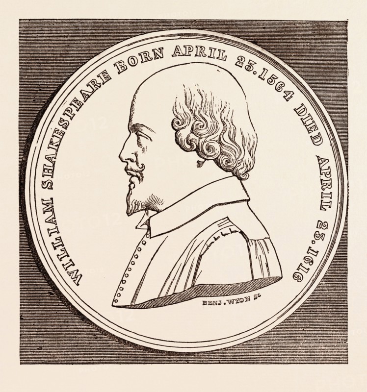 THE BEAUFOY MEDAL, IN COMMEMORATION OF THE BIRTH AND DEATH OF SHAKESPEARE, APRIL 23, 1564-1616