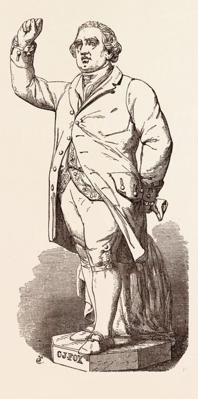 STATUE OF CHARLES JAMES FOX, IN ST. STEPHEN'S HALL
