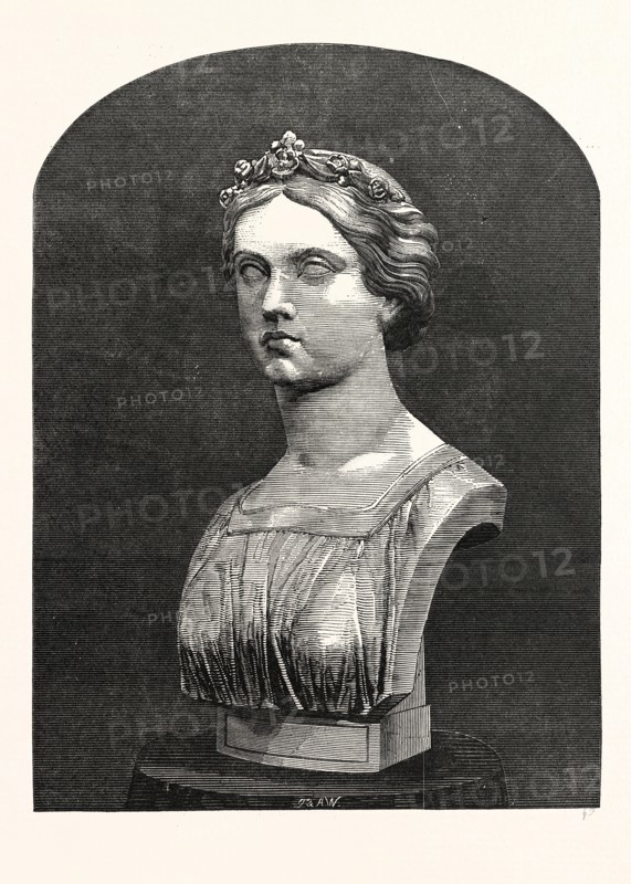 MARBLE BUST OF THE PRINCESS FREDERICK WILLIAM OF PRUSSIA