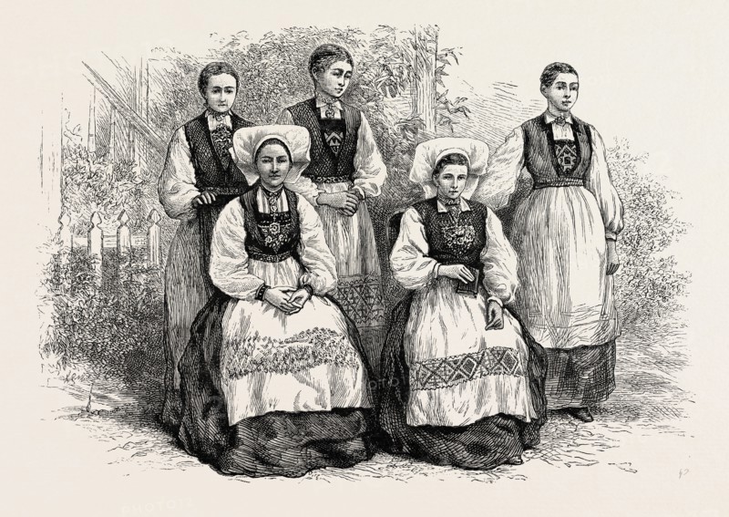 HARDANGER PEASANTS. Hardanger is a traditional district in the western part of Norway, dominated by the Hardangerfjord.