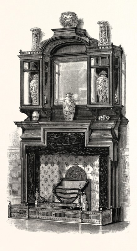 Chimney piece, by Messrs. G. Trollop and Sons, UK, britain, british, europe, united kingdom, great britain, european