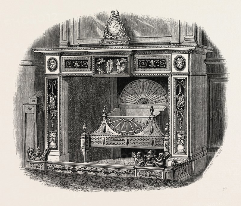 Sir Dudley Majoribanks's Chimney piece, with Plaques by Wedgwood. UK, britain, british, europe, united kingdom, great britain, european