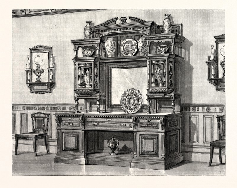Sideboard designed by Messrs. Jackson and Graham.