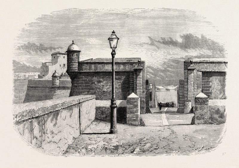 The Wall of Cadiz, Spain