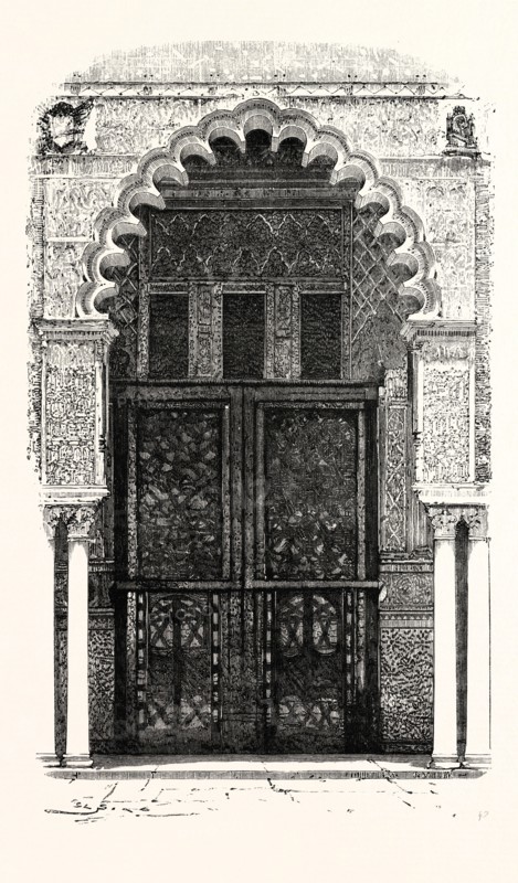 Arch in the Alcazar, Seville, Spain