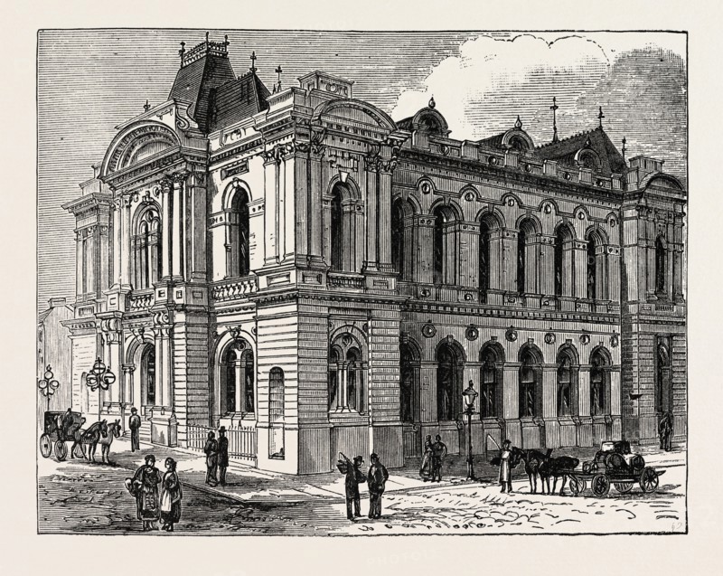 THE TOWNHALL, HUDDERSFIELD, UK, 1883