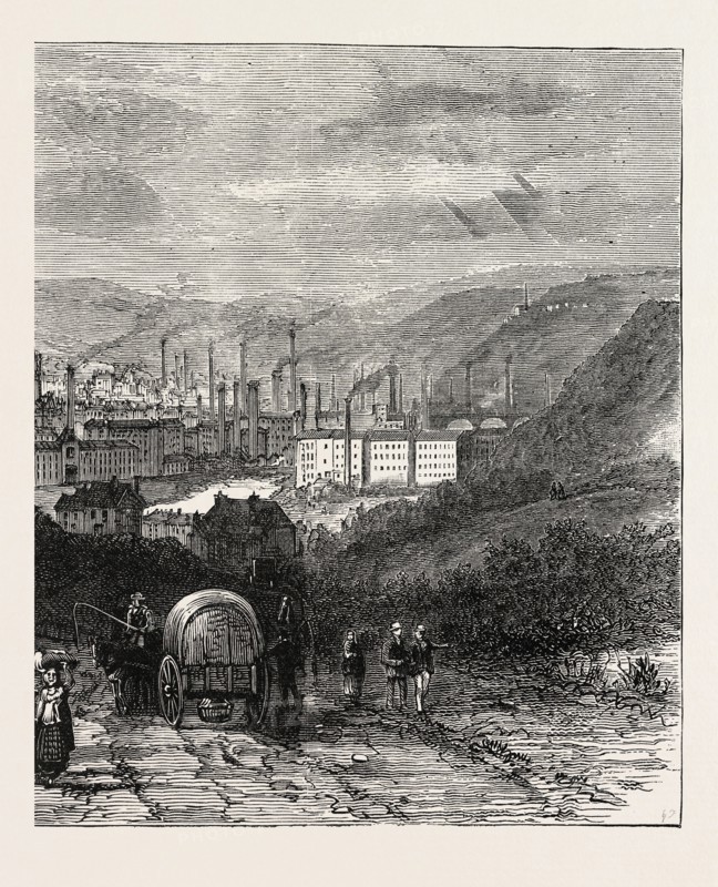 CASTLE HILL, HUDDERSFIELD, UK, 1883