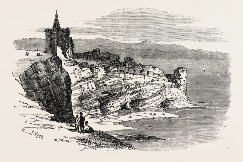 THE BRITISH ASSOCIATION AT DUNDEE: CASTLE OF ST. ANDREW'S, UK, 1867