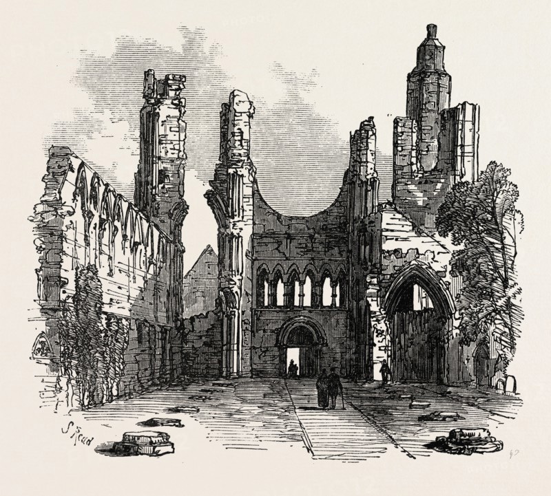 THE BRITISH ASSOCIATION AT DUNDEE: ARBROATH ABBEY, UK, 1867