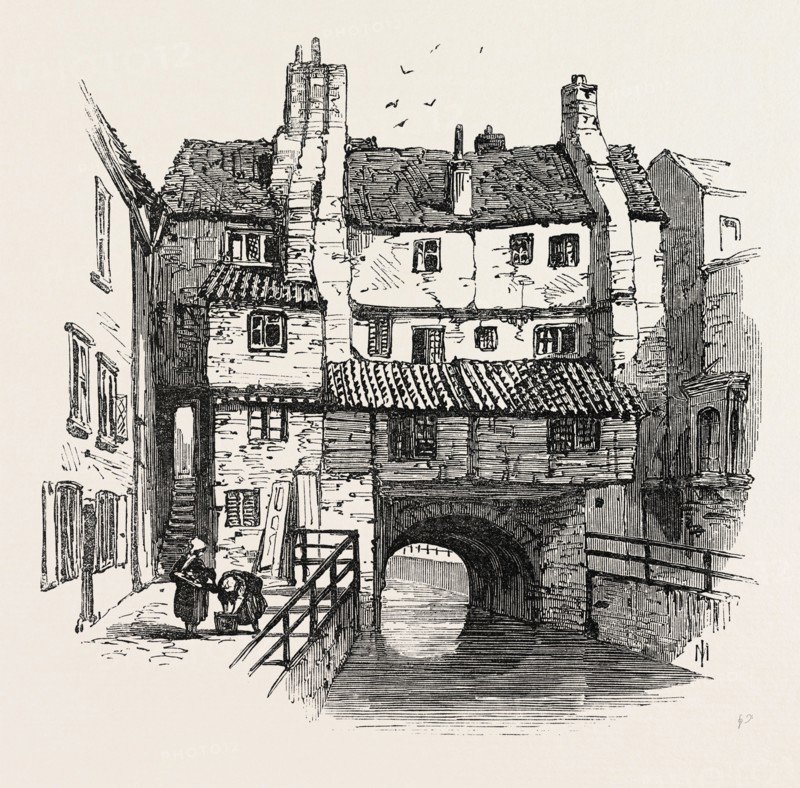 LINCOLN: OLD HOUSES, UK, 1869