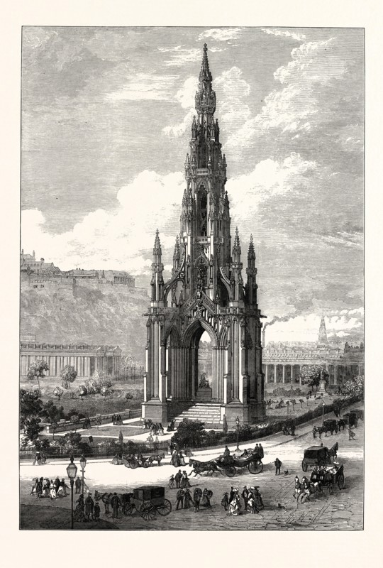 THE SCOTT MONUMENT, EDINBURGH, SCOTLAND, UK, 1871