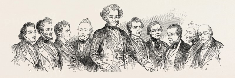 MEETING OF THE BRITISH ASSOCIATION AT SOUTHAMPTON, MATHEMATICAL SECTION: PROFESSOR WARTMANN. R. LANING, ESQ. COLONEL SABINE. PROFESSOR OERSTED. SIR J.F.W. HERSCHEL, BART., F.R.S. DR. WHEWELL, F.R.S. PROF. WHEATSTONE, F.R.S. PROF. SVANBERG. DR. SCORESBY. DR. STEVELLY, UK, 1846