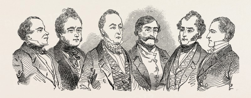 MEETING OF THE BRITISH ASSOCIATION AT SOUTHAMPTON, STATISTICAL SECTION AND VISITORS: ELTON, ESQ. (AMERICA). DR. COOKE TAYLOR. G.R. PORTER, ESQ. COL. SYKES. JAMES HEYWOOD, ESQ. MAYOR OF SOUTHAMPTON. UK, 1846