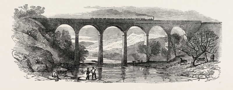 OPENING OF THE LANCASTER AND CARLISLE RAILWAY: LOWTHER VIADUCT, UK, 1846