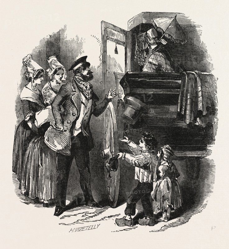 THE END OF THE SEASON, 1846, OFF TO PARIS: COURIER AND TRAVELLING CARRIAGE