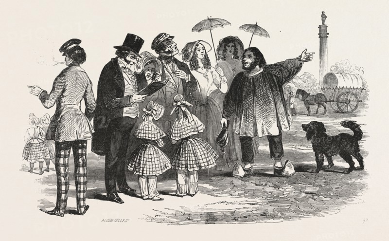THE END OF THE SEASON, 1846, OFF TO PARIS: VIEWING THE COLUMN, AT BOULOGNE