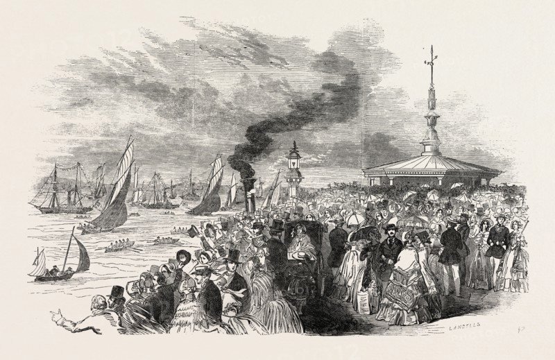 YACHTING IN THE ISLE OF WIGHT: RYDE PIER. ROYAL VICTORIA REGATTA, 1846
