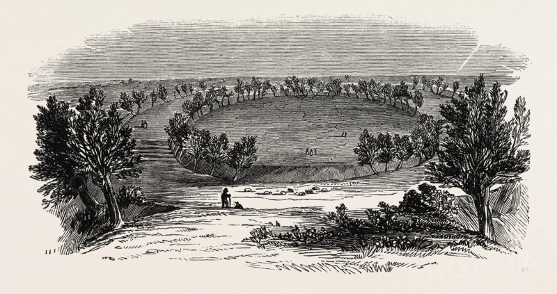 DANISH ENCAMPMENT AT SWINSHEAD, UK, 1847