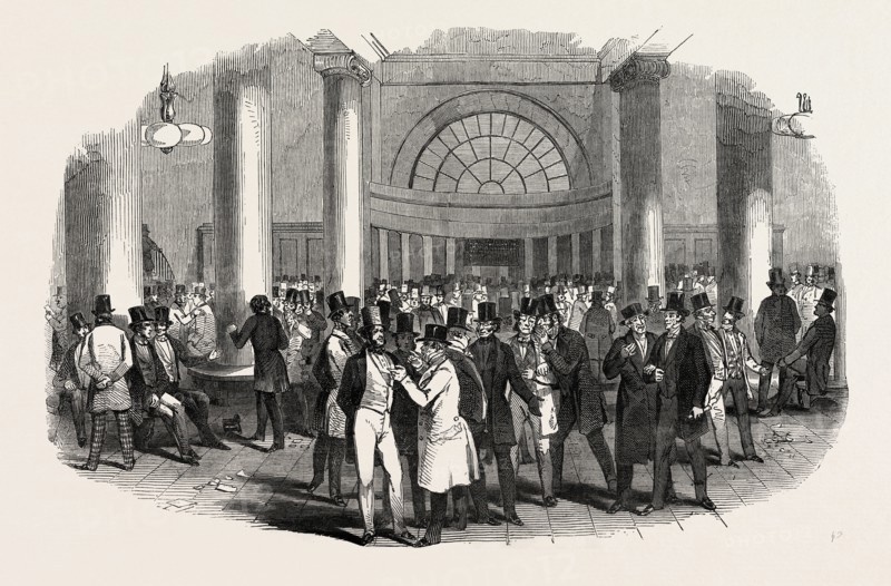 STOCK EXCHANGE, THE INTERIOR, UK, 1847