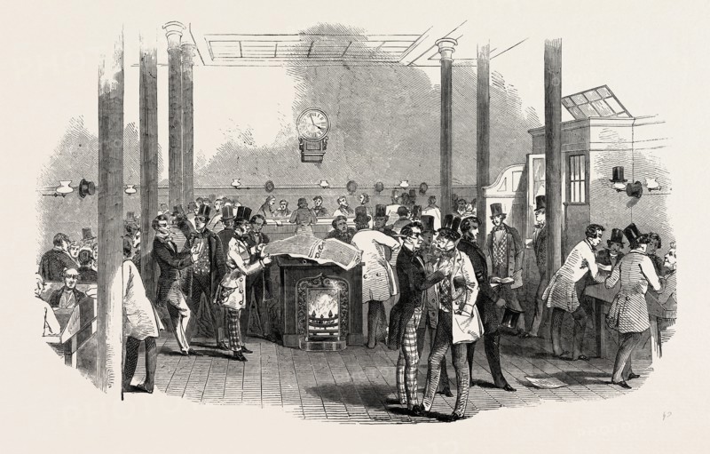 THE CLEARING HOUSE, IN LOMBARD STREET, UK, 1847