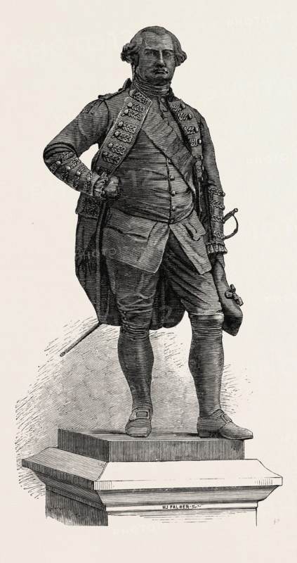 STATUE OF ROBERT LORD CLIVE AND BARON PLASSEY, INAUGURATED AT SHREWSBURY ON WEDNESDAY, UK, 1860